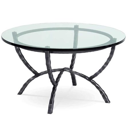 Hudson 36 In Round Wrought Iron Cocktail Table With Round Cocktail Tables (View 5 of 15)