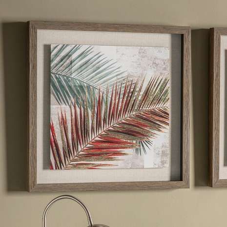 I Like The Use Of Colour To Emphasize The Overlapping Regarding Palm Leaves Wall Art (View 3 of 15)
