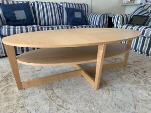 Ikea Vejmon Oval Coffee Table | Coffee Tables | Gumtree Intended For Glass And Pewter Oval Coffee Tables (View 2 of 15)