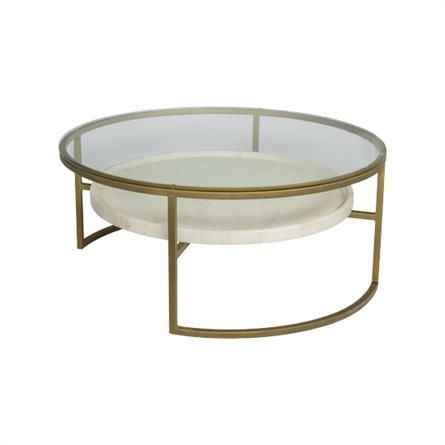 Indira Coffee Table | Iron Base In Antique Bronze Finish Intended For Antique Silver Metal Coffee Tables (View 6 of 15)