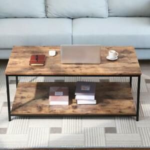 Industrial Accent Coffee Table With Storage Shelf Living Pertaining To Espresso Wood Storage Coffee Tables (View 5 of 15)