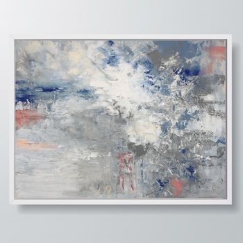 'Indy Razz' Framed Giclée Abstract Canvas Print Art In Abstract Framed Art Prints (View 10 of 15)