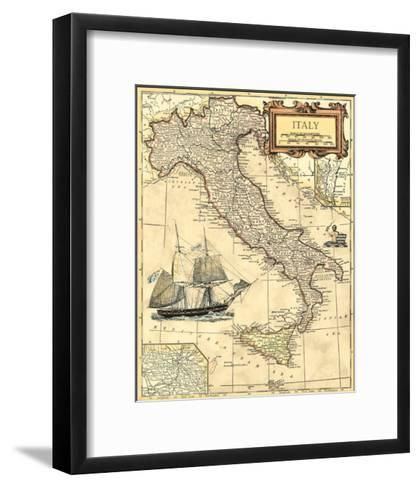 Italy Map Art Print| Art Regarding Italy Framed Art Prints (View 9 of 15)