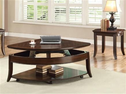 Keenan Walnut Wood Lift Top Coffee Table Set | Coffee Inside Walnut Coffee Tables (View 10 of 15)