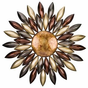 Large Metal Wall Art Sun Hanging Sculpture Home Decor With Sun Wall Art (View 4 of 15)