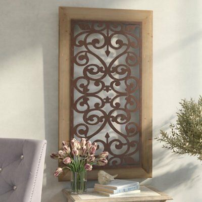 Large Metal Wood Wall Panel Antique Vintage Rustic Chic Throughout Retro Wood Wall Art (View 13 of 15)