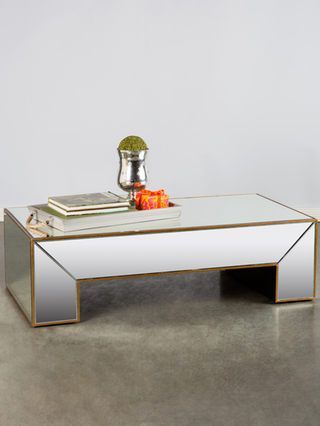 Laury Coffee Tablestatementsj | Reflective, Gold Inside Silver Mirror And Chrome Coffee Tables (View 9 of 15)