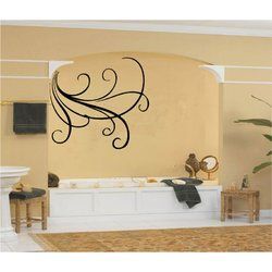 Leicester Swirls Vinyl Wall Decal | Vinyl Wall Decals In Swirl Wall Art (View 1 of 15)
