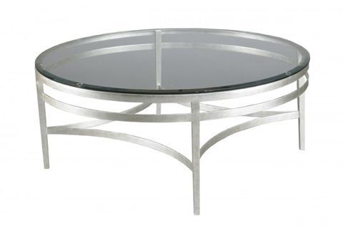 Leila Round Silver Cocktail Table | Lilli10343 | Round Regarding Antique Silver Metal Coffee Tables (View 9 of 15)