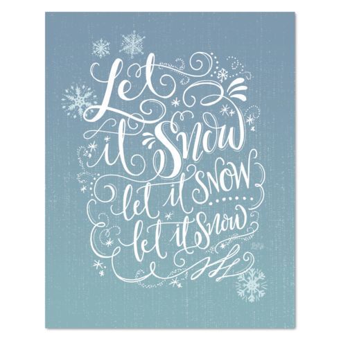 Let It Snow, Let It Snow – Print | Lily And Val, Hand With Regard To Snow Wall Art (View 13 of 15)