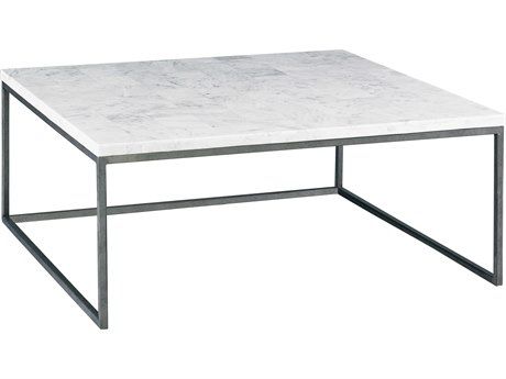 Lillian August Modern Living White Stone / Grey 42'' Wide With White Marble And Gold Coffee Tables (View 13 of 15)