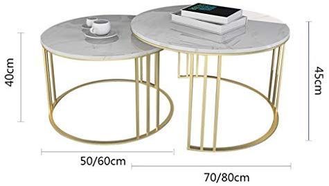Living Room Table Furniture Nordic Round Tea Table With Regard To Marble Coffee Tables Set Of  (View 5 of 15)