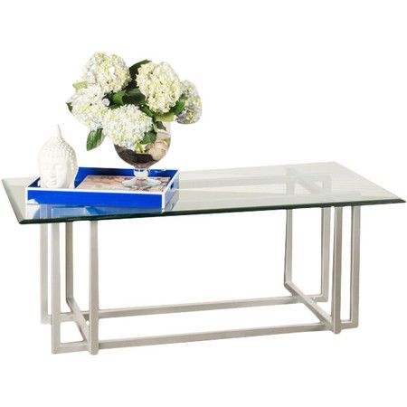 Logan Coffee Table In Silver | Coffee Table, Upholstered Regarding Silver Coffee Tables (View 13 of 15)