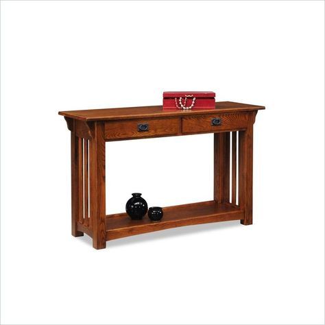 Lowest Price Online On All Leick Furniture Mission Console With Regard To Metal And Mission Oak Coffee Tables (View 11 of 15)
