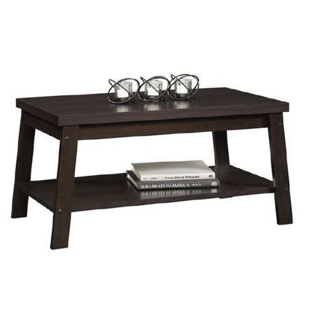 Mainstays Logan Coffee Table, Espresso Finishes – Walmart Intended For Warm Pecan Coffee Tables (View 2 of 15)