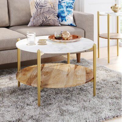 Marble/Granite Top Coffee Tables You'Ll Love In 2020 | Wayfair In Marble Top Coffee Tables (View 2 of 15)