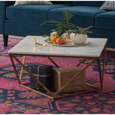 Marble/Granite Top Coffee Tables You'Ll Love | Wayfair For White Marble And Gold Coffee Tables (View 2 of 15)