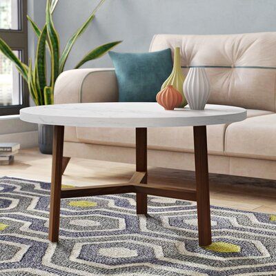 Marble/Granite Top Coffee Tables You'Ll Love | Wayfair In Marble Top Coffee Tables (View 3 of 15)