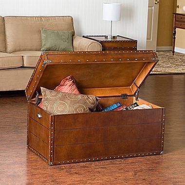 Maritime Trunk Coffee Table – Jcpenney | Coffee Table With Espresso Wood Trunk Cocktail Tables (View 5 of 15)