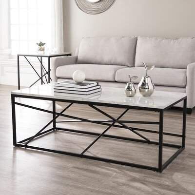 Mercury Row® Catanzaro 2 Piece Coffee Table Set | Marble Regarding Marble Coffee Tables Set Of  (View 8 of 15)