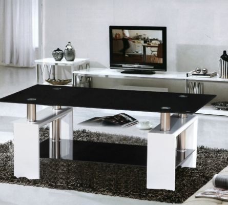 Metro High Gloss White Coffee Table | Black Glass Coffee Inside White Gloss And Maple Cream Coffee Tables (View 15 of 15)