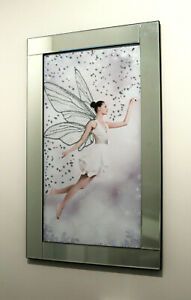 Mirror Frame Fairy Picture With Glitter Liquid Crystal In Glitter Wall Art (View 10 of 15)