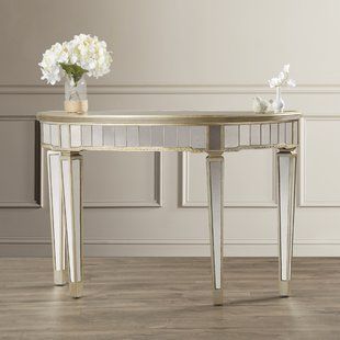 Mirrored Console & Sofa Tables You'Ll Love | Wayfair Within Mirrored And Silver Cocktail Tables (View 10 of 15)