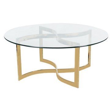Modern Brass & Glass Coffee Table | Coffee Table, Table Intended For Mirrored Modern Coffee Tables (View 9 of 15)