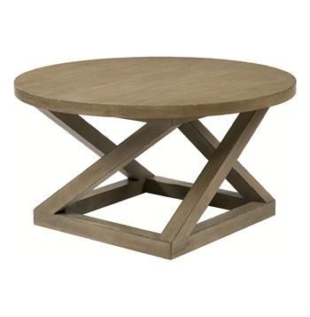 Modern Casual Distressed Taupe Grey Landon Cocktail Table With Regard To Modern Cocktail Tables (View 6 of 15)