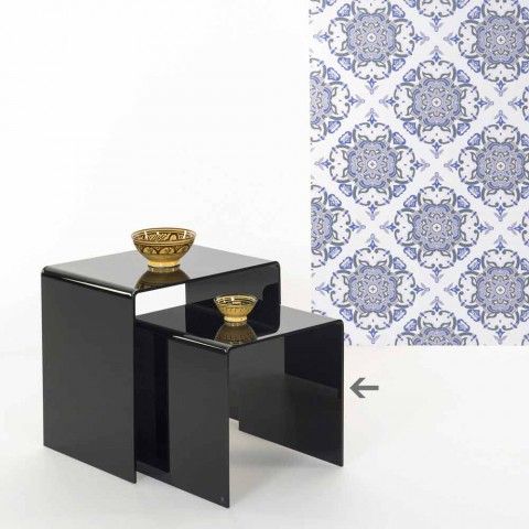 Modern Design Black Coffee Table 40X40 Cm Terry Small Inside Black Coffee Tables (View 2 of 15)