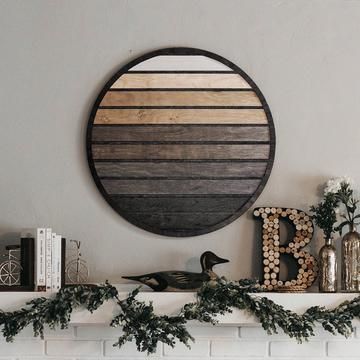 Modern Geometric Round Wooden Wall Art | Wooden Wall Decor Intended For Abstract Flow Wood Wall Art (View 2 of 15)