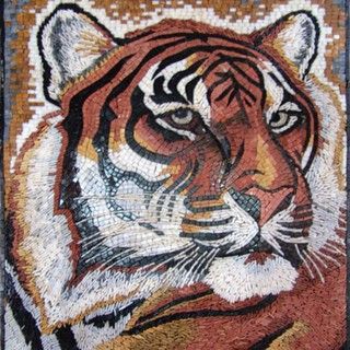 #Mosaic #Art #Mosaics #Tiger #Wild #Animal #Animalart #Mos With Tiger Wall Art (View 5 of 15)