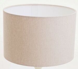 Natural Nova Light Beige Linen Drum Lampshade, Table Lamp In Light Natural Drum Coffee Tables (View 13 of 15)