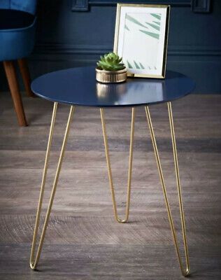 New Stylish Hairpin Gold Leg Side Table Coffee Table Inside Square Black And Brushed Gold Coffee Tables (View 9 of 15)