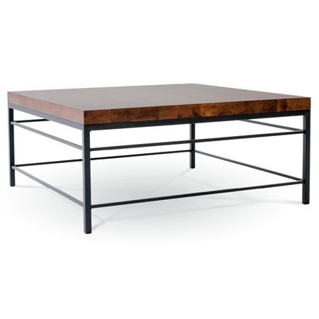 Newhart Square Cocktail Table | Iron Table Base | Square Within Wrought Iron Cocktail Tables (View 6 of 15)