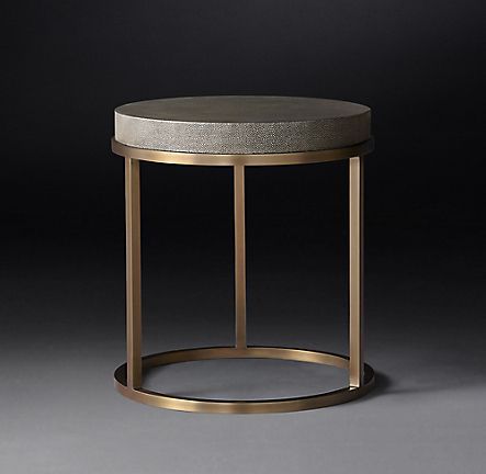 Nicholas Shagreen Round Coffee Table | Side Table, Coffee Pertaining To Cobalt Coffee Tables (View 4 of 15)