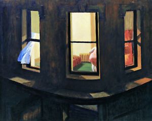 Night Windows Edward Hopper – Canvas Or Print Wall Art | Ebay In Night Wall Art (View 8 of 15)