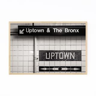 Noir Gallery Uptown Subway Sign New York City Framed Art Regarding New York City Framed Art Prints (View 3 of 15)