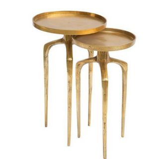 Occasional Tables Furniture Rentals In Detroit – Display With Antique Gold Nesting Coffee Tables (View 10 of 15)