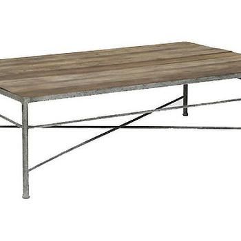 Oversized Galvanized Merchantile Metal Coffee Table For Oval Corn Straw Rope Coffee Tables (View 6 of 15)