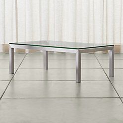 Parsons Clear Glass Top/ Elm Base 60X36 Large Rectangular Within Rectangular Glass Top Coffee Tables (View 6 of 15)
