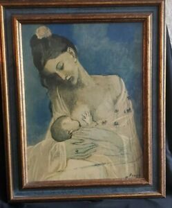 Picasso Mother And Baby Child Breastfeeding Framed Art Regarding Children Framed Art Prints (View 4 of 15)