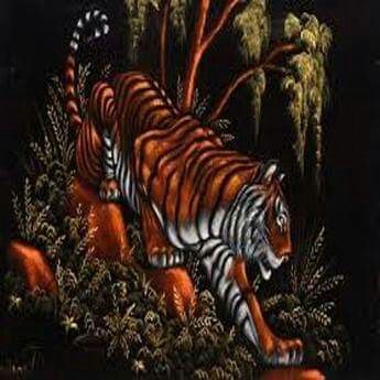 Pinrichard Ford On Animals | Velvet Painting, Art Intended For Tiger Wall Art (View 1 of 15)