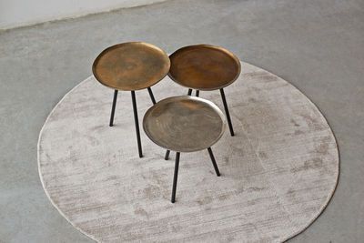 Pols Potten Skippy Nested Tables – Gold/Silver/Metal In Antique Gold Nesting Coffee Tables (View 13 of 15)