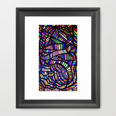 Rainbow Ribbons Framed Art Printrokin Art Regarding Rainbow Wall Art (View 5 of 15)