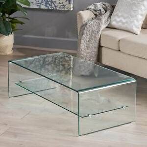 Ramona Glass Coffee Table With Shelfchristopher Knight Throughout Clear Acrylic Coffee Tables (View 8 of 15)