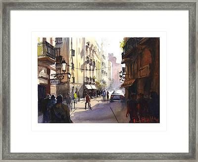 Raval Barcelona Paintingpaul Raymonde Throughout Barcelona Framed Art Prints (View 10 of 15)