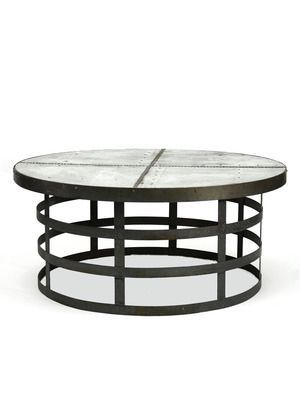 Recycled Metal Coffee Table: *Made Of Welded Recycled Within Metal Coffee Tables (View 9 of 15)