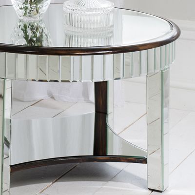 Ripley Mirror Round Coffee Table – Robson Furniture Throughout Mirrored Coffee Tables (View 11 of 15)