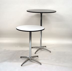 Round: 24" X 42" High Cocktail Table Within Barnside Round Cocktail Tables (View 5 of 15)